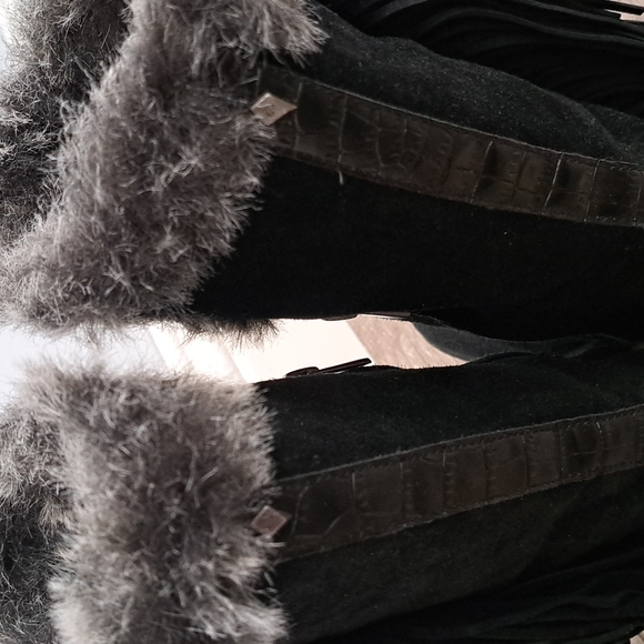 NEW! Sam Edelman suede boots with fringe detail - Picture 6 of 14